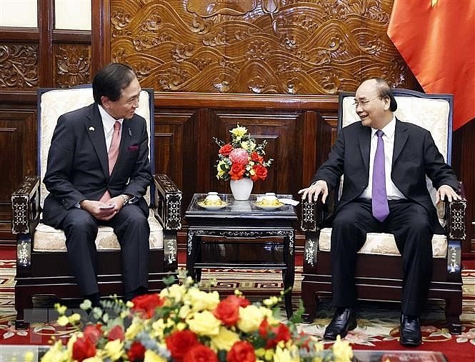 PRESIDENT NGUYEN XUAN PHUC RECEIVES GOVERNOR OF KANAGAWA PROVINCE, JAPAN